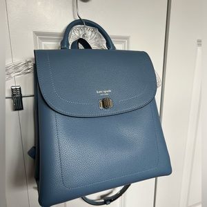 NWT Kate Spade Essential Medium Backpack - Manta Blue